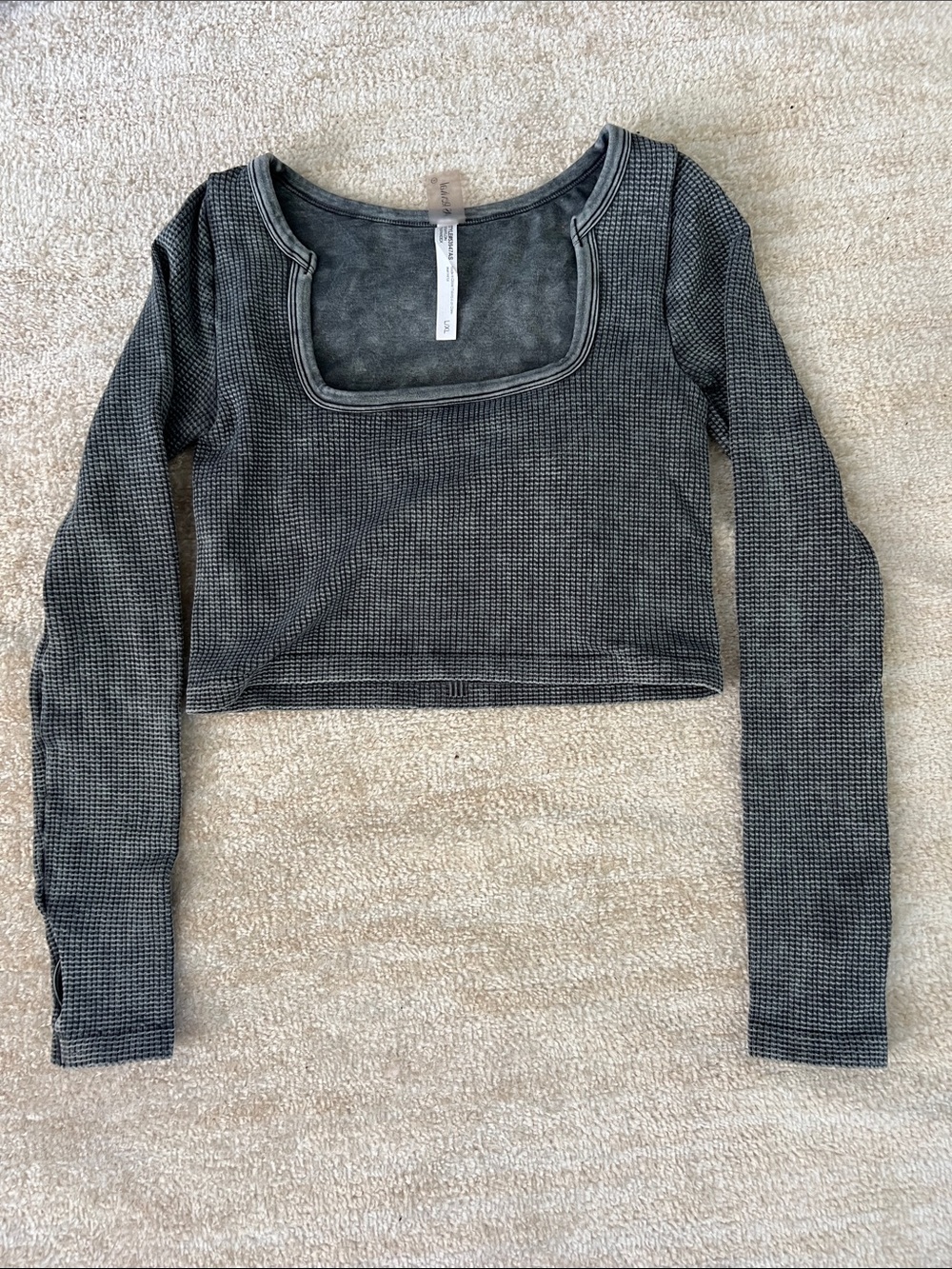 AS Revival Women’s Black/Gray Crop Top